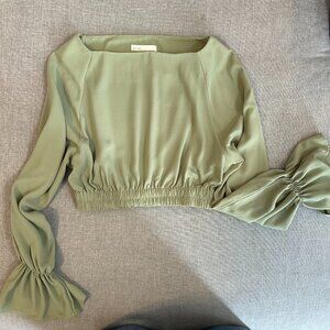 OAK + FORT | cropped long sleeve top